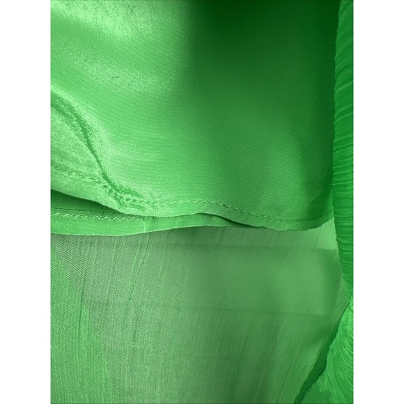 J. Crew Gwyneth Layered Crinkle Chiffon Slip Skirt Size M Mountain Valley NWT - Picture 4 of 13